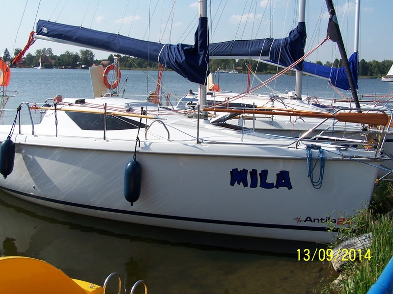 Jacht ANTILA 24 MILA , czartery na Mazurach